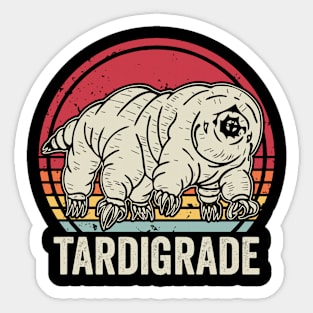 Tardigrade Retro Vintage Sticker